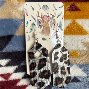 Wild Patterned Drop Earrings